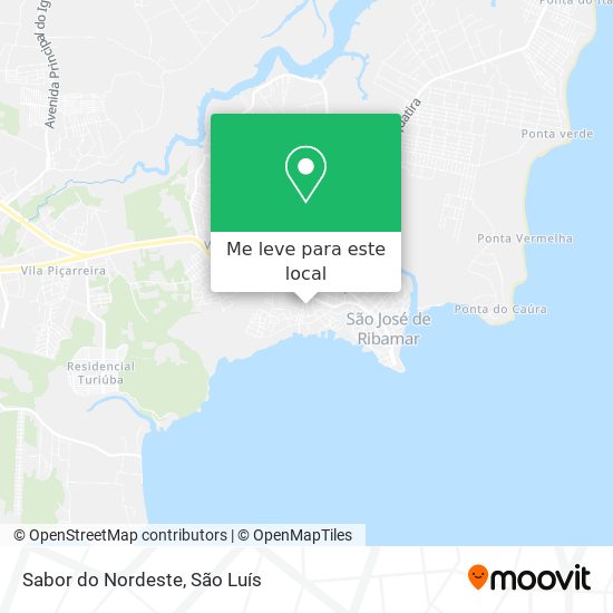 Sabor do Nordeste mapa