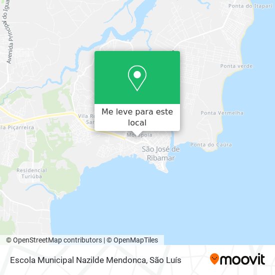 Escola Municipal Nazilde Mendonca mapa