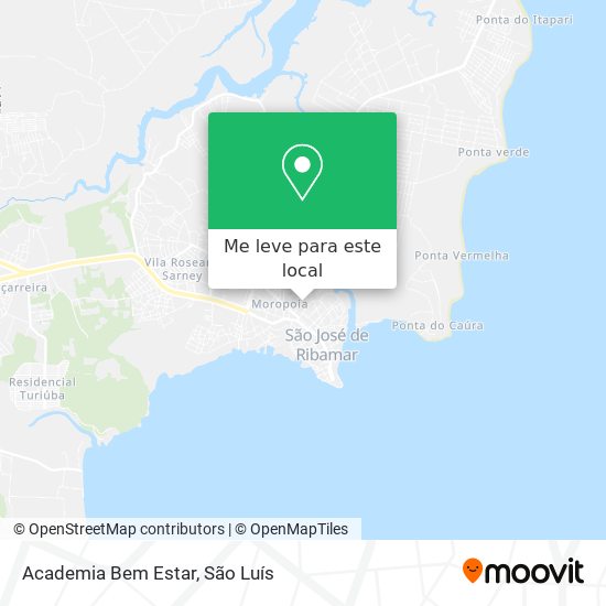 Academia Bem Estar mapa