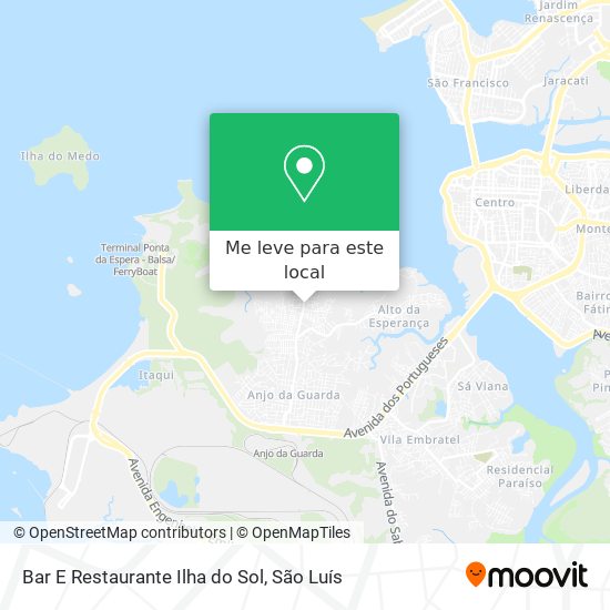 Bar E Restaurante Ilha do Sol mapa