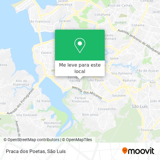 Praca dos Poetas mapa