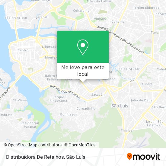 Distribuidora De Retalhos mapa