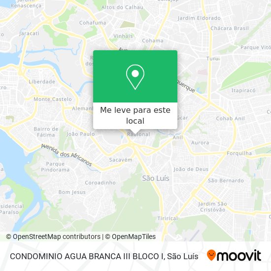 CONDOMINIO AGUA BRANCA III BLOCO I mapa