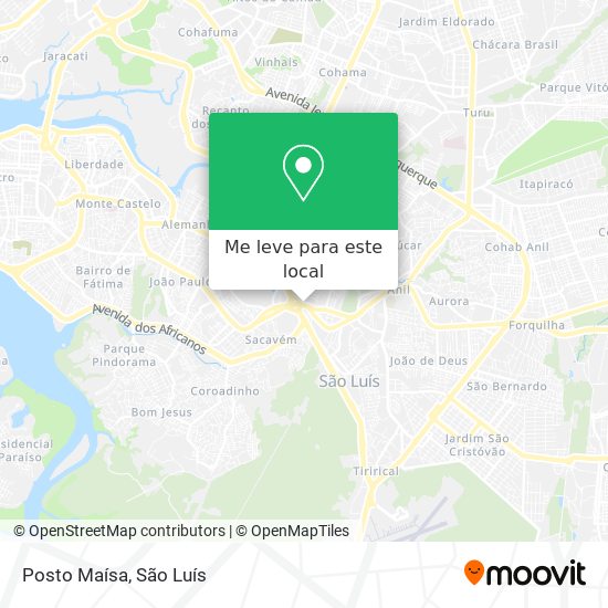 Posto Maísa mapa