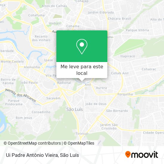 Ui Padre Antônio Vieira mapa