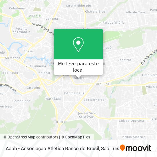 Aabb - Associação Atlética Banco do Brasil mapa
