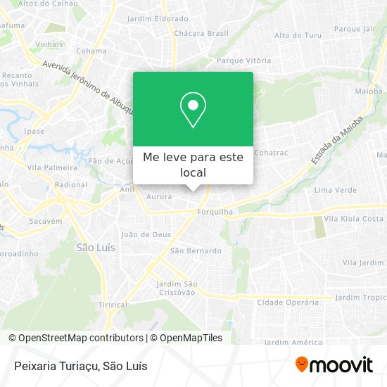 Peixaria Turiaçu mapa