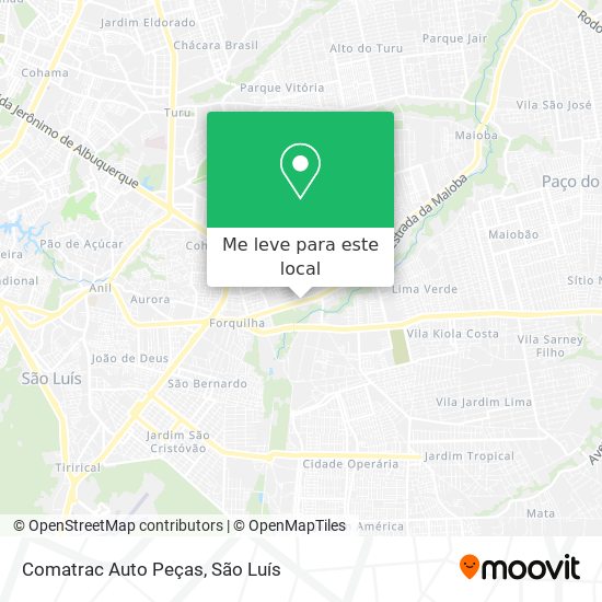 Comatrac Auto Peças mapa