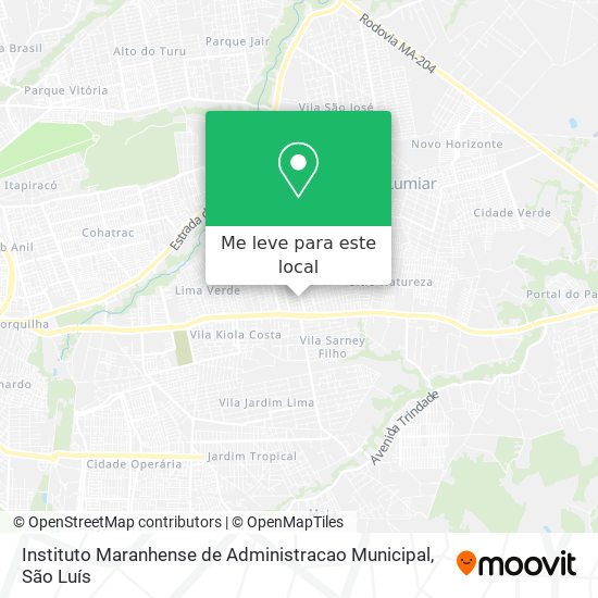 Instituto Maranhense de Administracao Municipal mapa