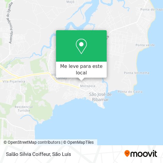 Salão Silvia Coiffeur mapa
