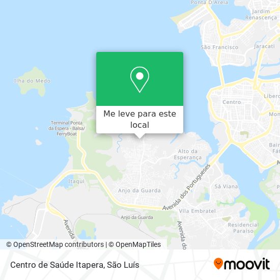 Centro de Saúde Itapera mapa
