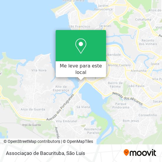 Associaçao de Bacurituba mapa