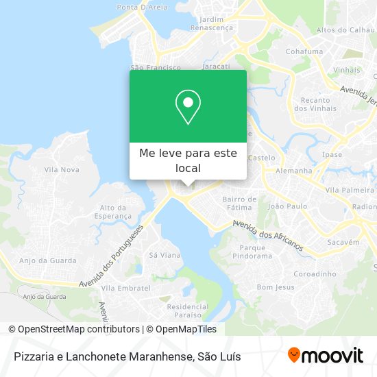 Pizzaria e Lanchonete Maranhense mapa