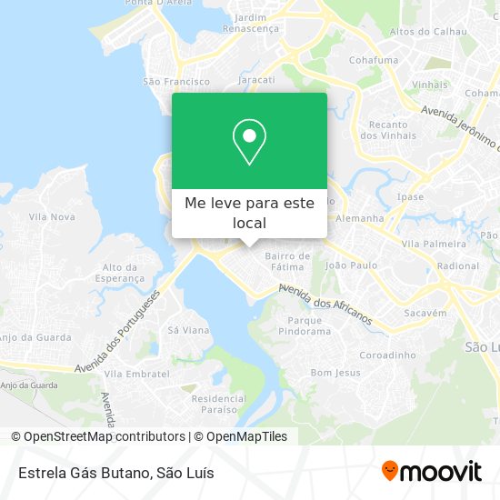 Estrela Gás Butano mapa