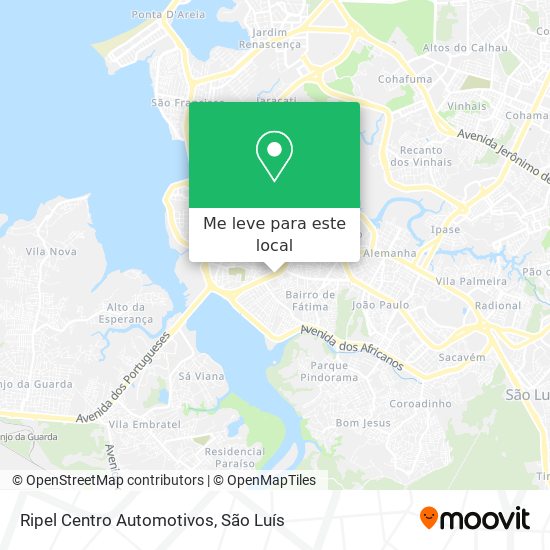 Ripel Centro Automotivos mapa