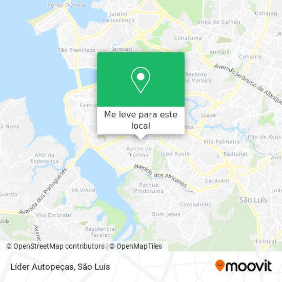 Líder Autopeças mapa