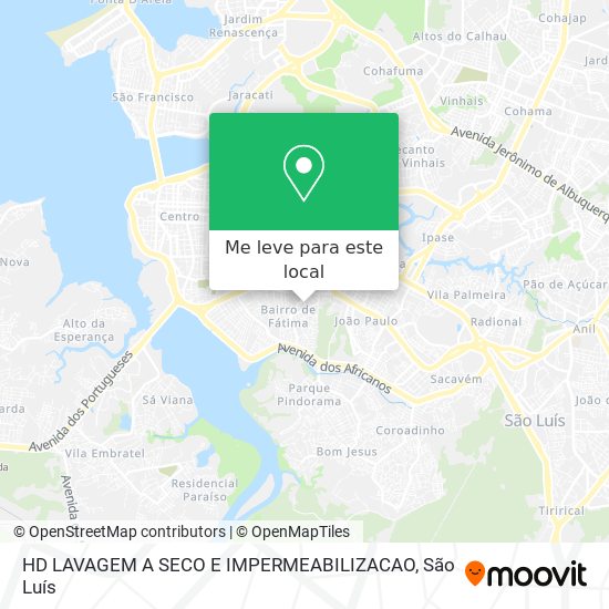 HD LAVAGEM A SECO E IMPERMEABILIZACAO mapa