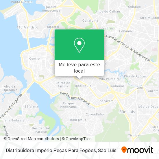 Distribuidora Império Peças Para Fogões mapa