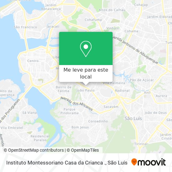 Instituto Montessoriano Casa da Crianca . mapa