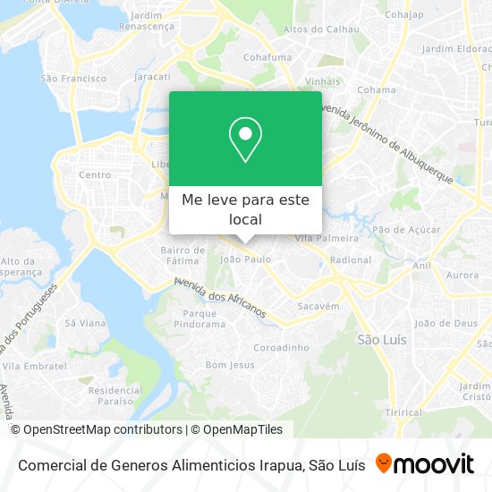 Comercial de Generos Alimenticios Irapua mapa