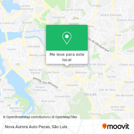 Nova Aurora Auto Pecas mapa