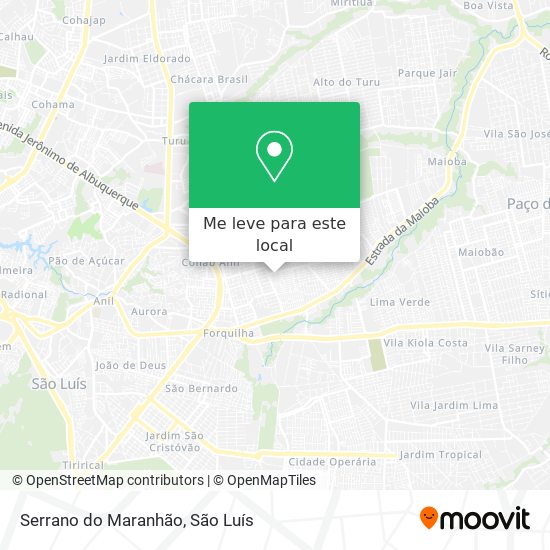 Serrano do Maranhão mapa