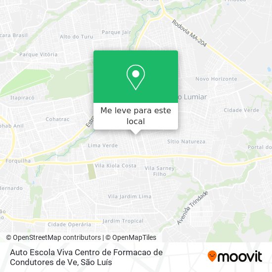 Auto Escola Viva Centro de Formacao de Condutores de Ve mapa