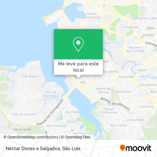Néctar Doces e Salgados mapa