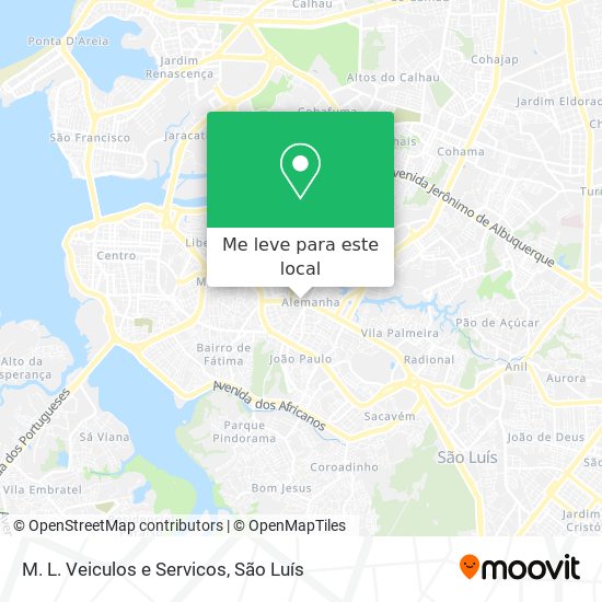 M. L. Veiculos e Servicos mapa