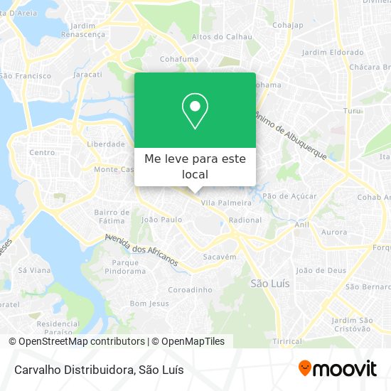 Carvalho Distribuidora mapa