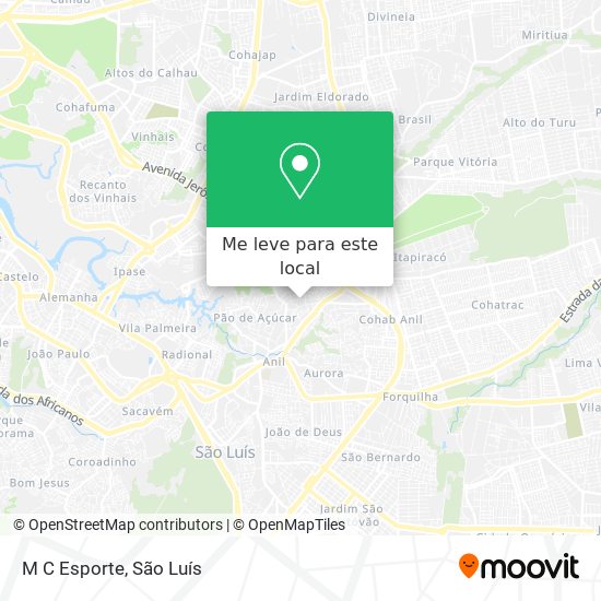 M C Esporte mapa