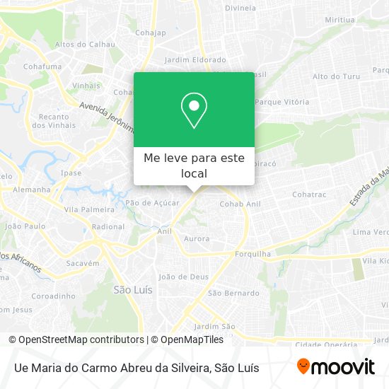 Ue Maria do Carmo Abreu da Silveira mapa