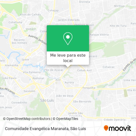 Comunidade Evangélica Maranata mapa