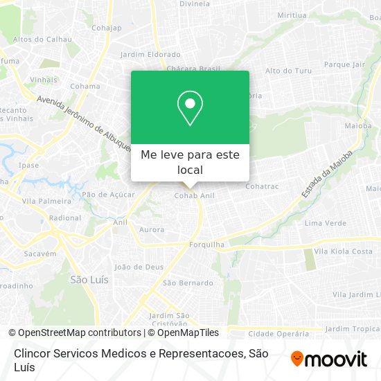 Clincor Servicos Medicos e Representacoes mapa