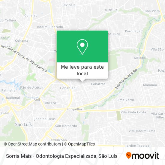 Sorria Mais - Odontologia Especializada mapa