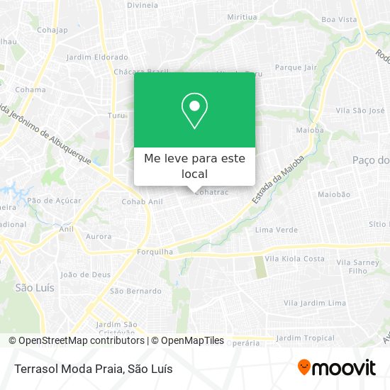 Terrasol Moda Praia mapa