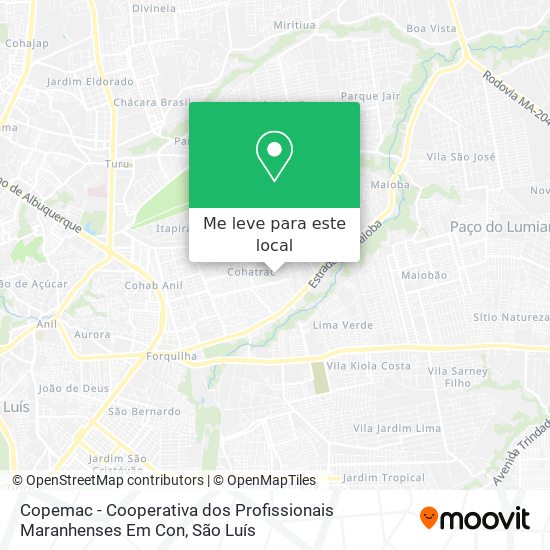Copemac - Cooperativa dos Profissionais Maranhenses Em Con mapa