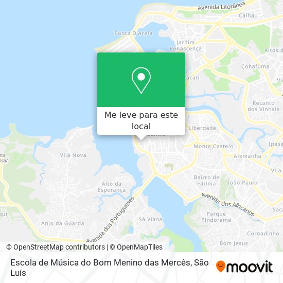 Escola de Música do Bom Menino das Mercês mapa