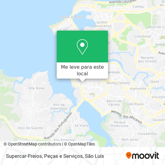 Supercar-Freios, Peças e Serviços mapa