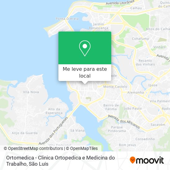 Ortomedica - Clinica Ortopedica e Medicina do Trabalho mapa