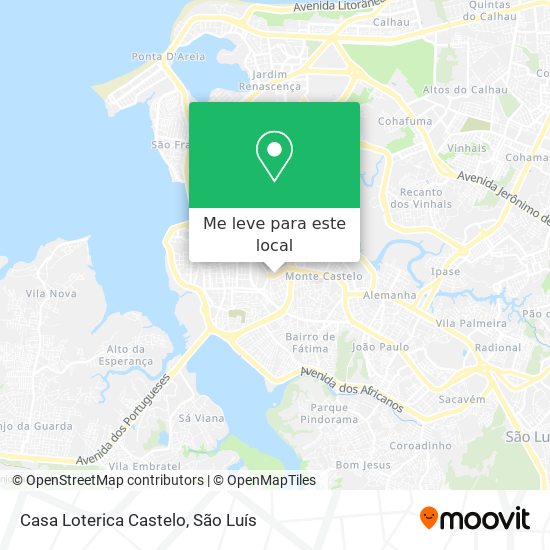 Casa Loterica Castelo mapa