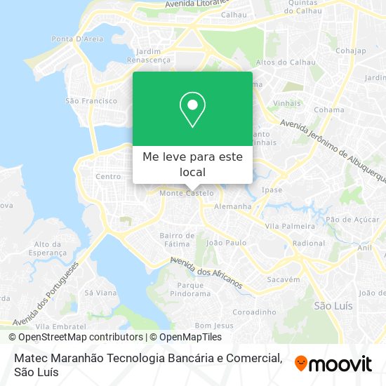 Matec Maranhão Tecnologia Bancária e Comercial mapa