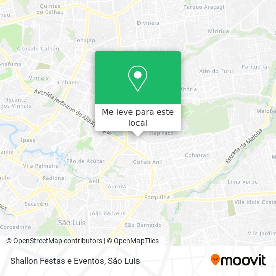 Shallon Festas e Eventos mapa