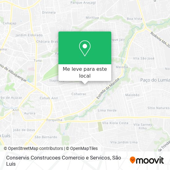 Conservis Construcoes Comercio e Servicos mapa