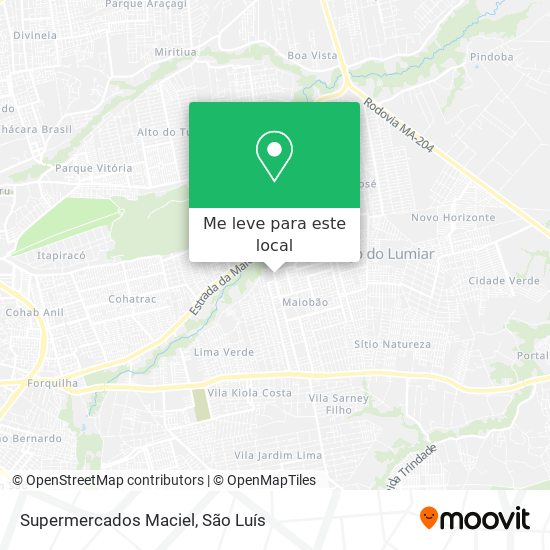 Supermercados Maciel mapa