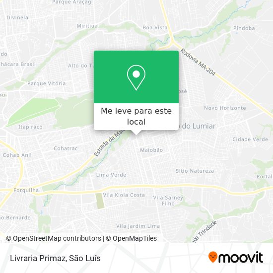 Livraria Primaz mapa