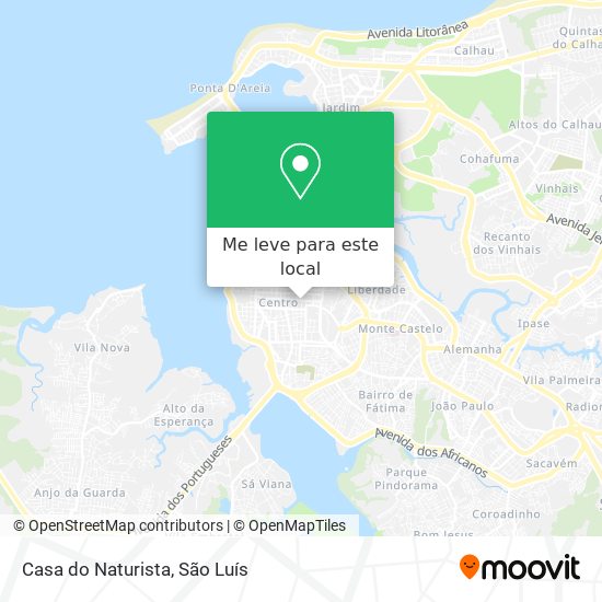Casa do Naturista mapa