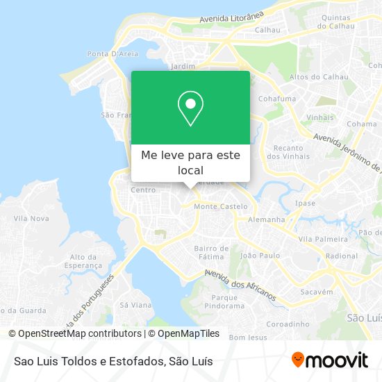 Sao Luis Toldos e Estofados mapa