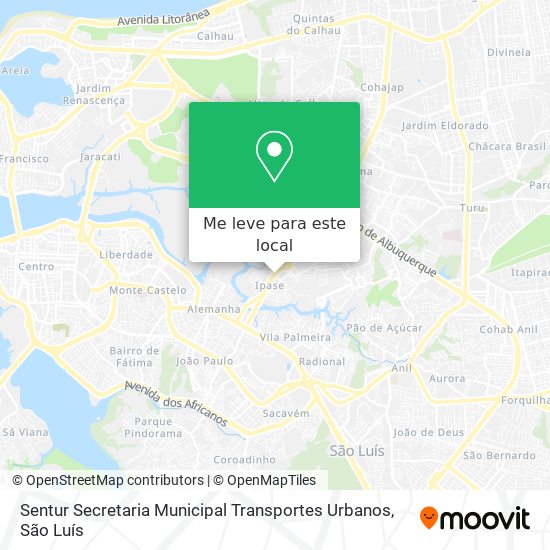 Sentur Secretaria Municipal Transportes Urbanos mapa