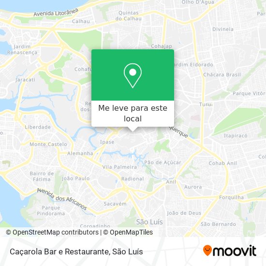 Caçarola Bar e Restaurante mapa